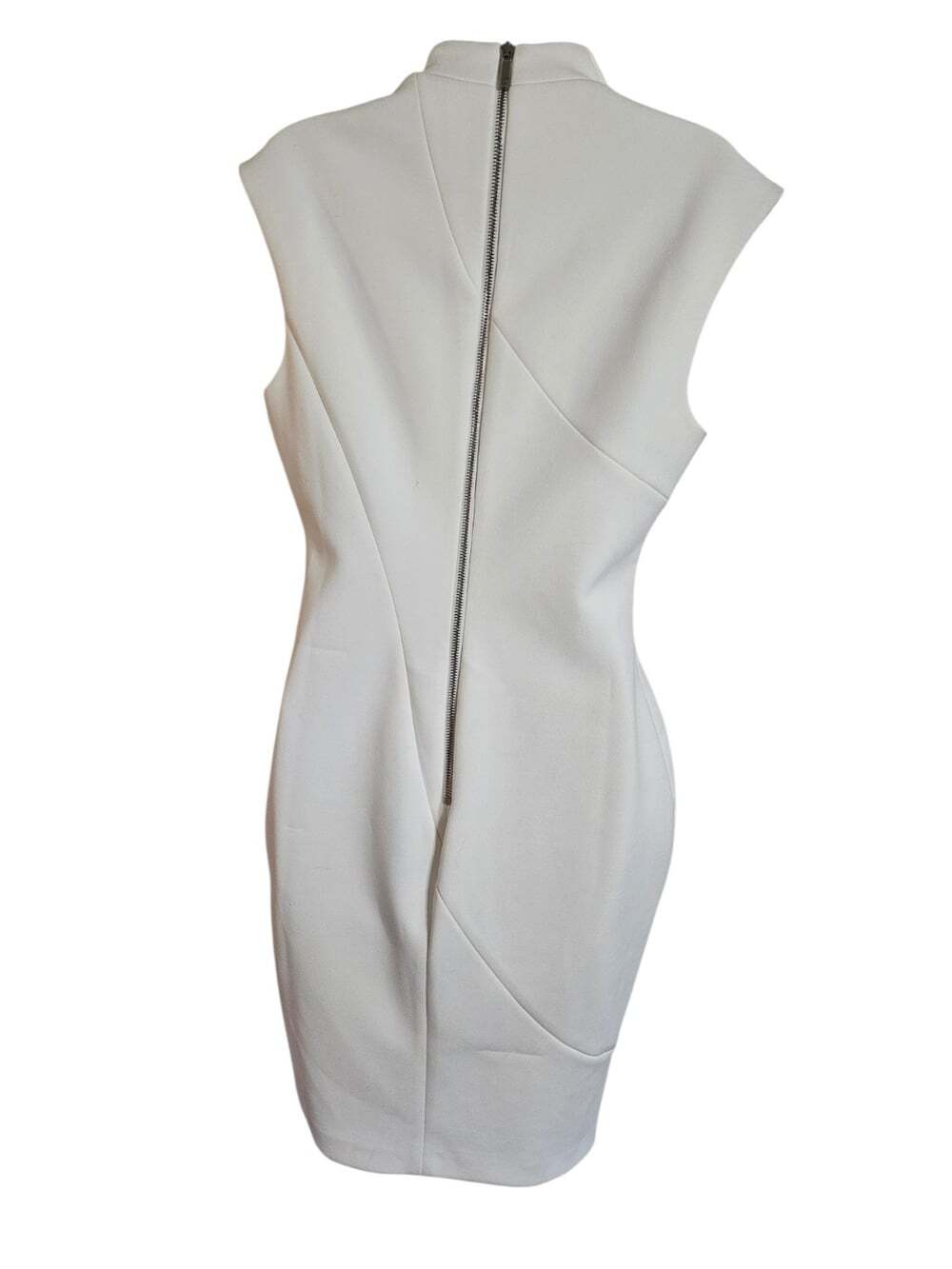 Ted Baker Womens US 8 Ivory White Crepe Pencil Dress NWT Formal Luxury - Picture 3 of 12